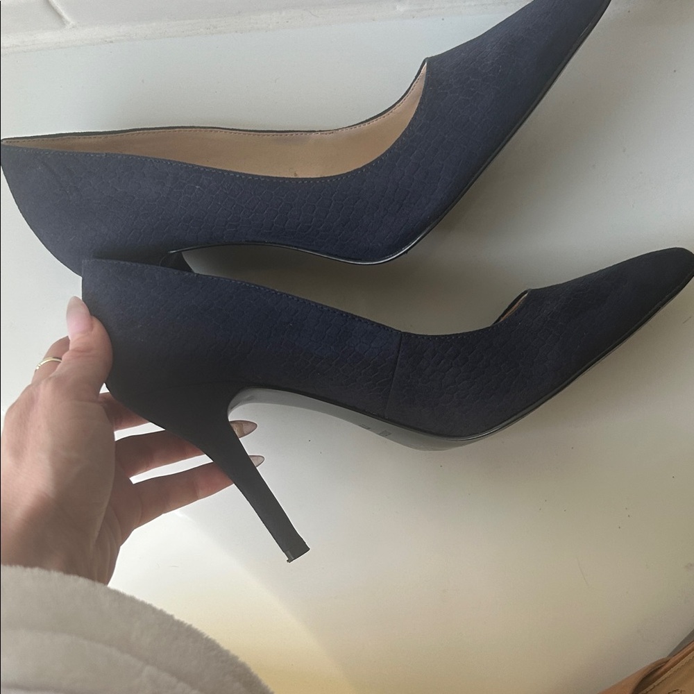 Nine West Navy Pointed-Toe Stiletto Pumps